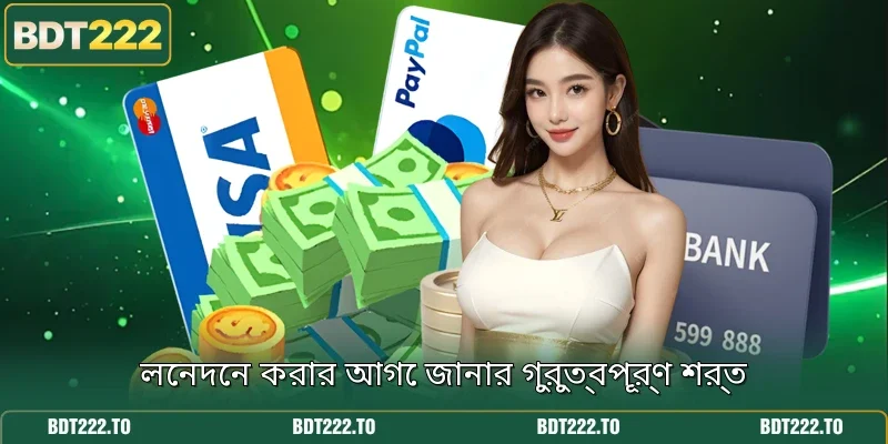 লেনদেন করার আগে জানার গুরুত্বপূর্ণ শর্ত